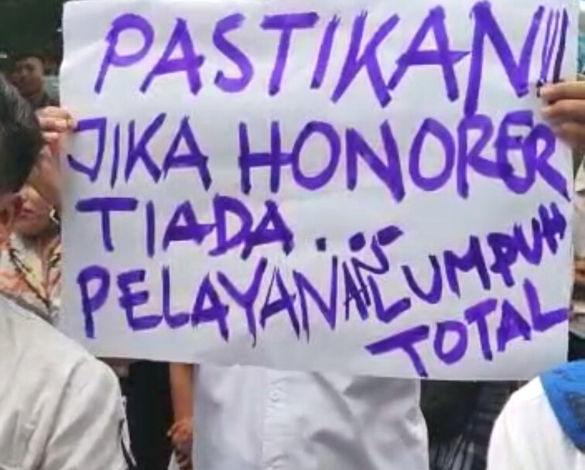 Non-ASN Banten Demo Tuntut Kejelasan Nasib, Perjuangkan Pengemudi, Pramubakti, dan Satpam Masuk Data PPPK