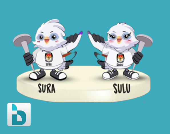 Pemilu 2024, Sura & Sulu Dipilih Jadi Maskot