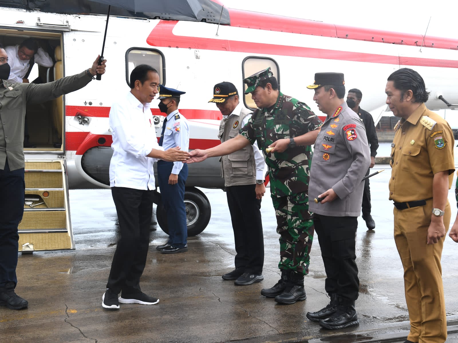 Jokowi Pantau Kesiapan Mudik di Banten