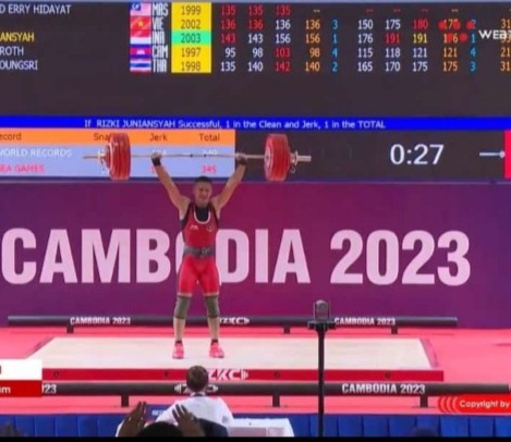 SEA Games Kamboja, Lifter Asal Kota Serang Sumbang Emas