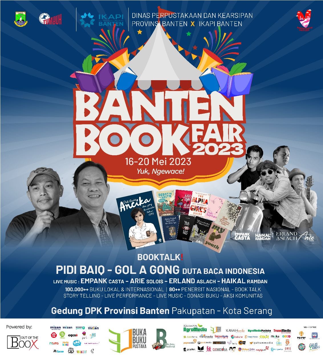 Pemburu Buku Jangan Lengah, Ada Banten Book Fair 2023 di Gedung Perpusda Banten