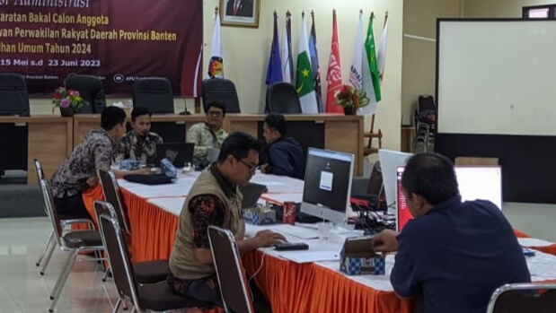 1.560 Bacaleg DPRD Banten Selesai Diverifikasi, Ada Bacaleg Terdaftar di Dua Partai Politik