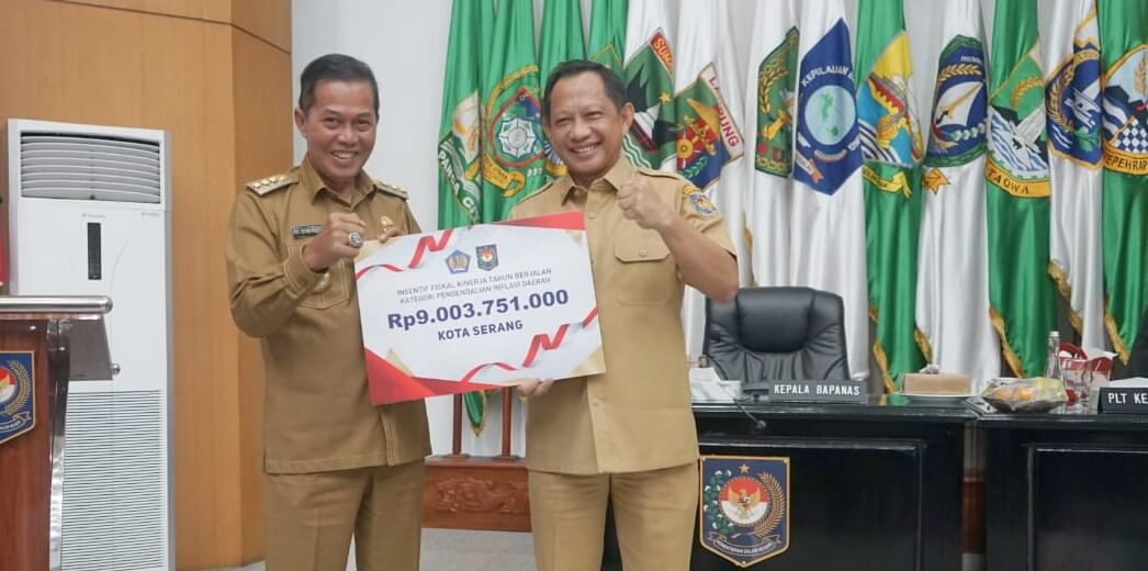 Dinilai Mampu Kendalikan Inflasi, Pemkot Serang Diberi Insentif Rp9 Miliar