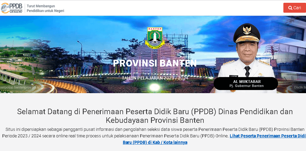 PPDB Banten, Hari Pertama Sudah 18.396 Siswa Daftar Jalur Zonasi