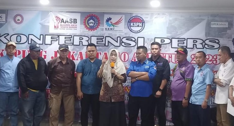 Tuntut Batalkan 3 Undang-Undang, Aliansi Buruh Demo di Jakarta