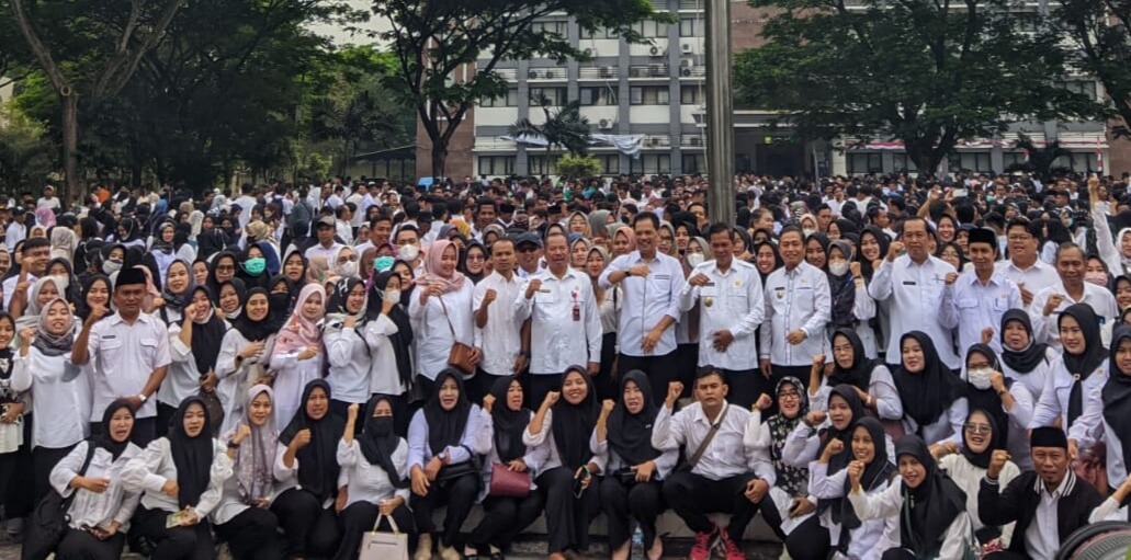 Kerahkan 3.000 Orang, Honorer Kota Serang Apel Siaga Aksi ke Jakarta