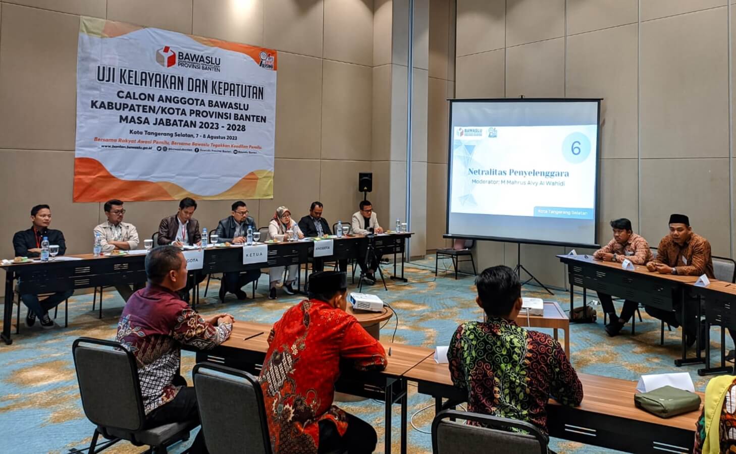 Calon Anggota Bawaslu Kabupaten/Kota Ikuti Uji Kelayakan dan Kepatutan