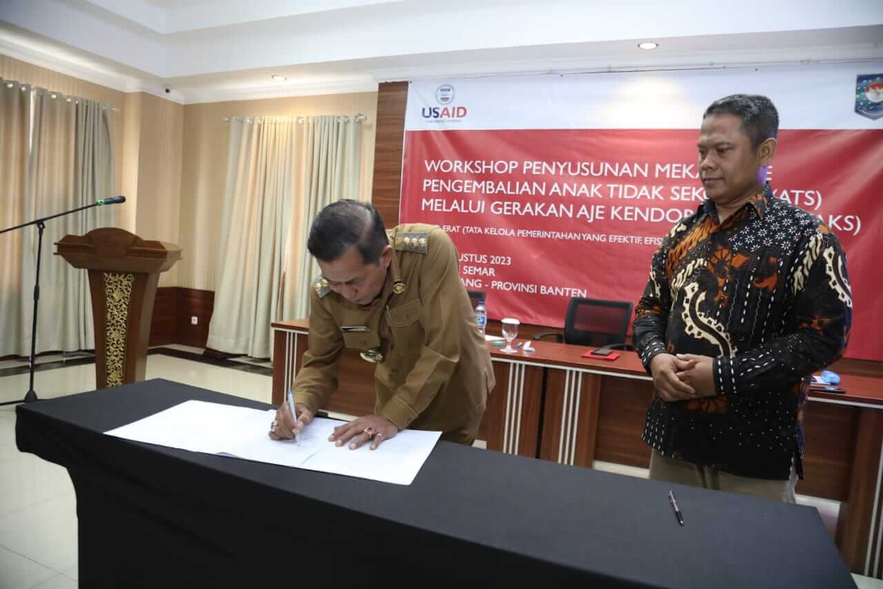 Pemkot Serang dan USAID ERAT Kerja Sama Program Penanganan Anak Putus Sekolah
