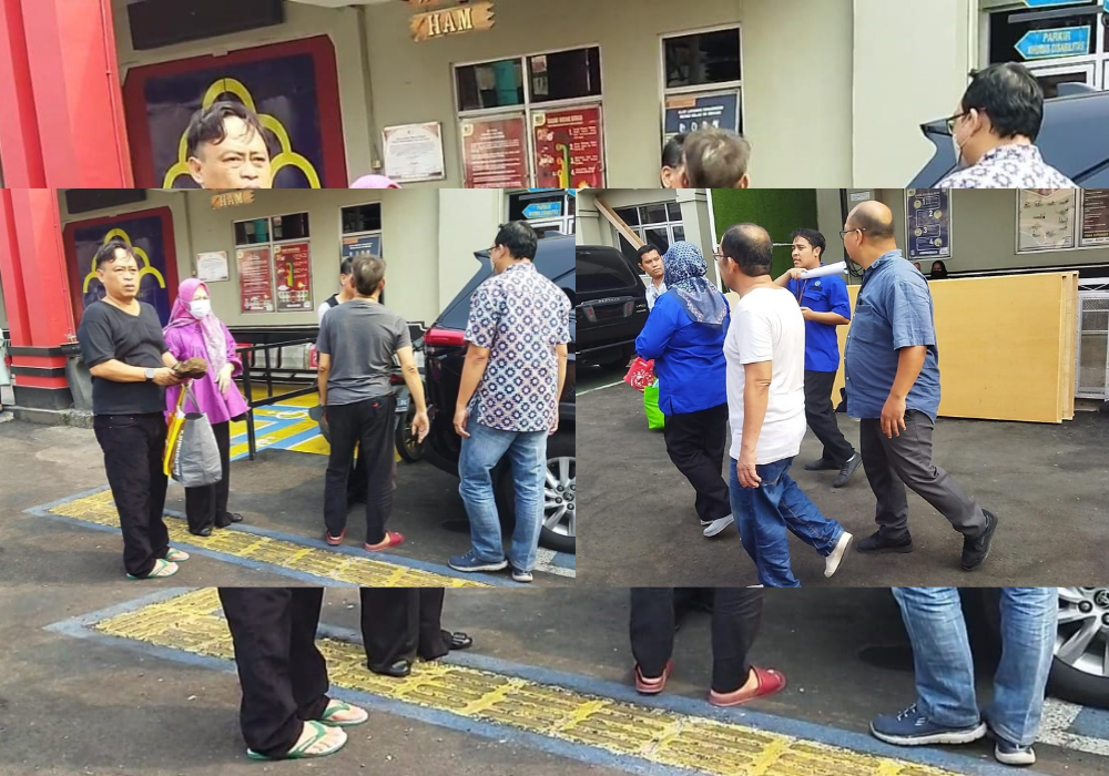 Moment Dibebaskannya Tiga Terdakwa Korupsi Pasar Grogol Cilegon dari Rutan Serang