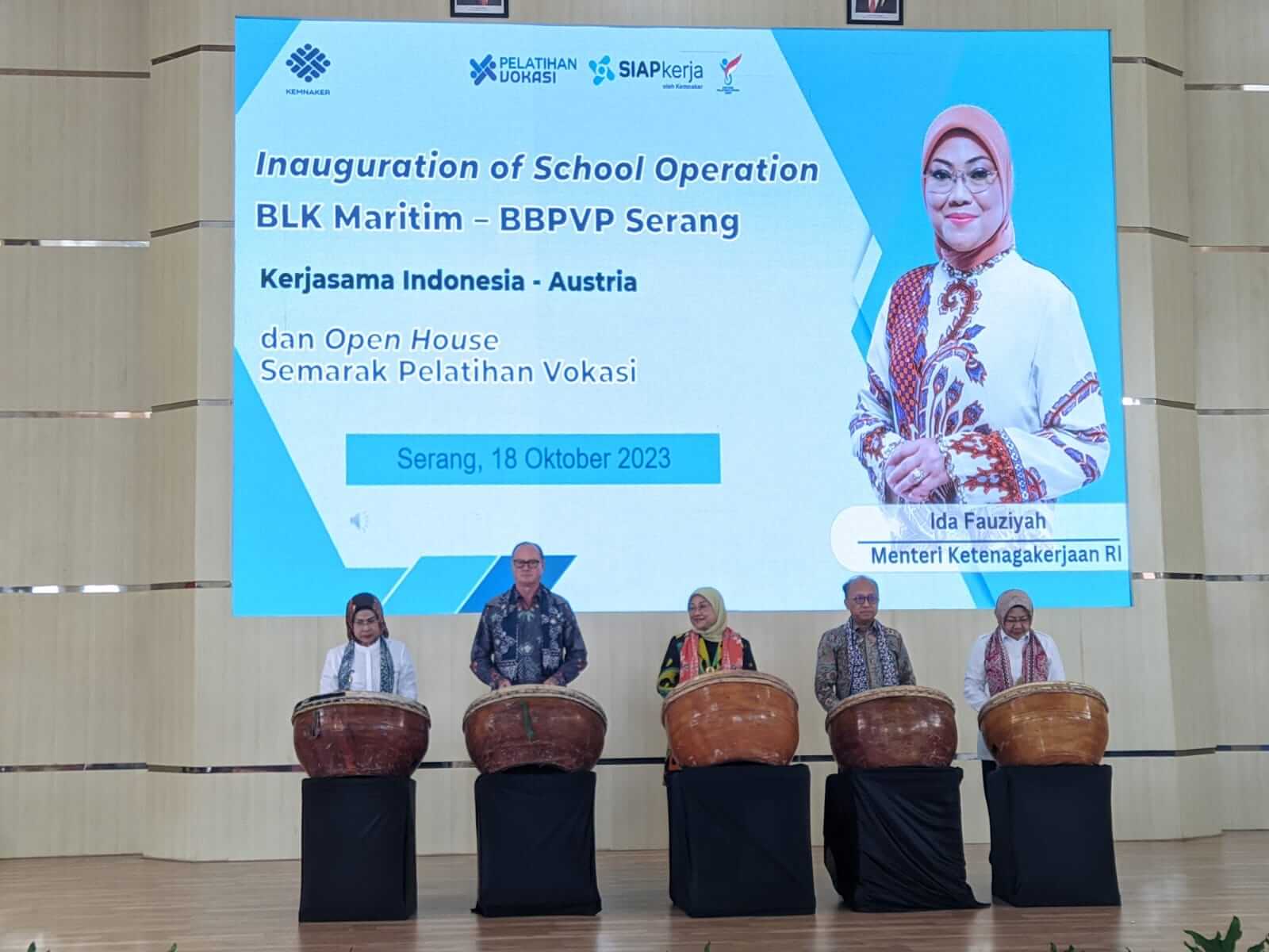 Kembangkan BLK Maritim Serang, Kemenaker Gandeng Austria