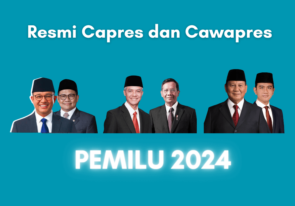 KPU RI Tetapkan 3 Pasang Capres dan Cawapres Untuk Pemilu 2024