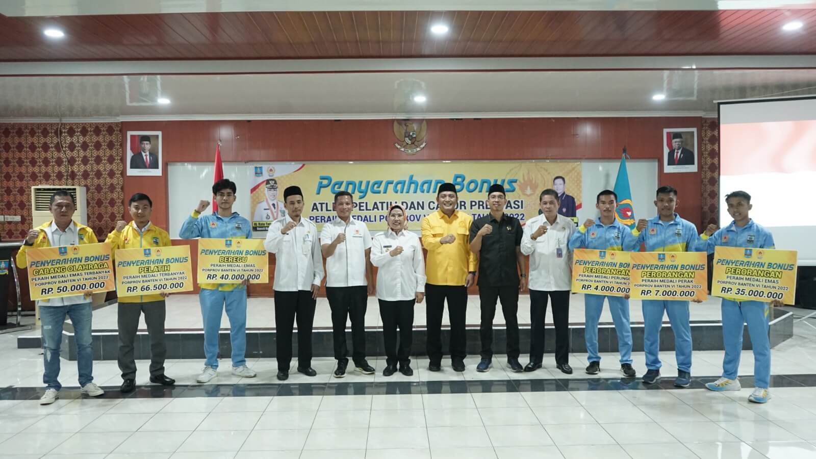 Bupati Serang Cairkan Bonus Atlet Porprov VI Banten Senilai Rp3,46 Miliar