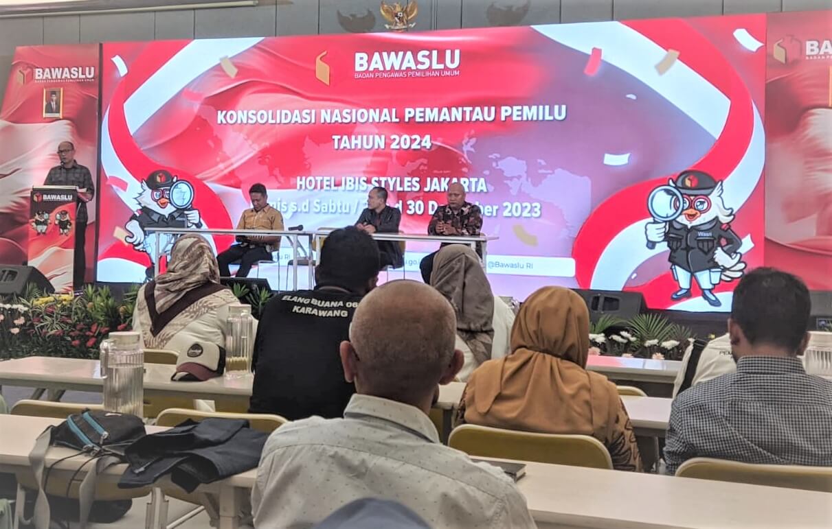Konsolidasi Nasional Pemantau Pemilu 2024, Bawaslu Ingatkan Soal Berbagi Data Kepemiluan