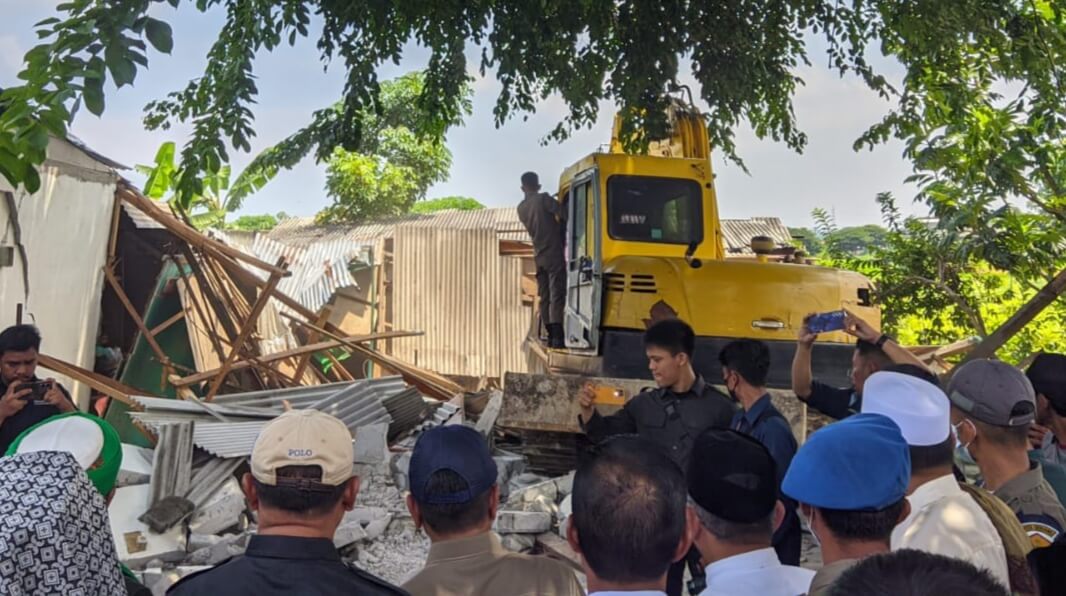 Tak Berizin, Tempat Hiburan di Kota Serang Dibongkar