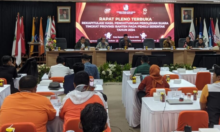 KPU Banten Jadikan Bawaslu Tameng Terkait Protes Saksi Partai Demokrat yang Tuntut Penyandingan Data Suara