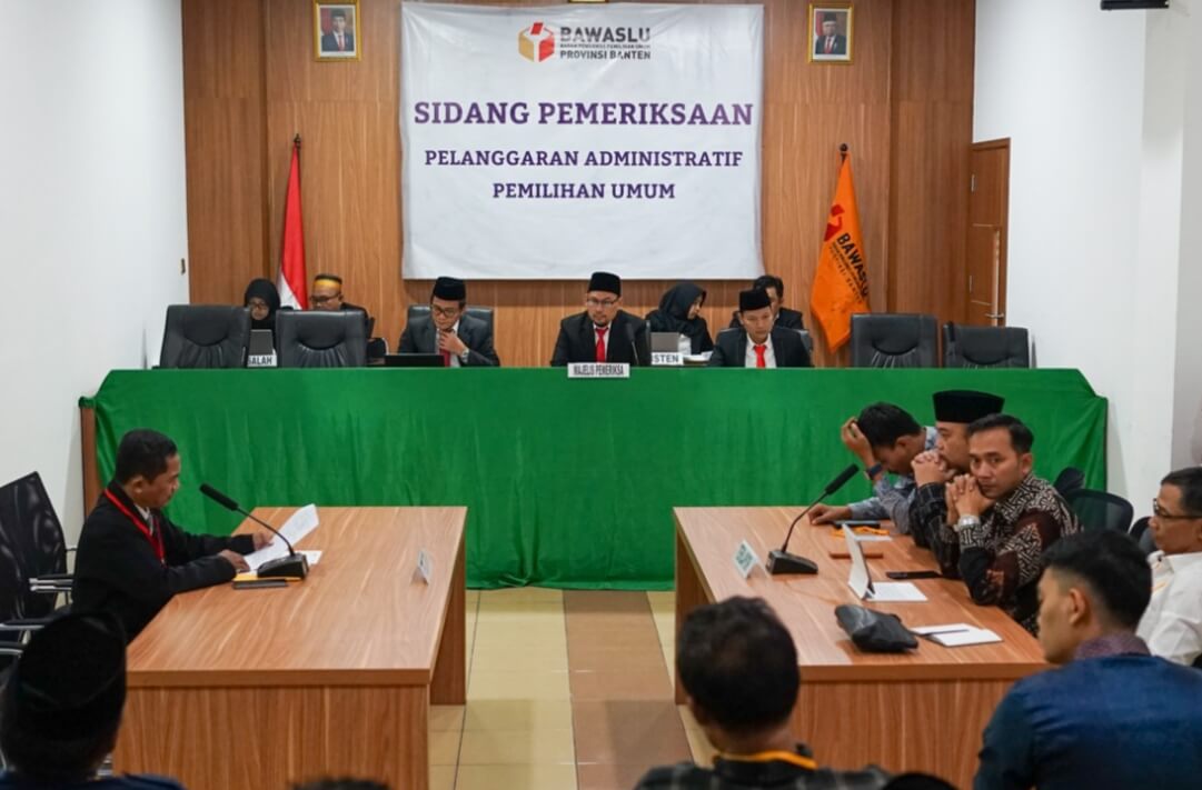 Kasus Pemindahan Suara Tidak Sah Mulai Disidangkan Bawaslu Banten