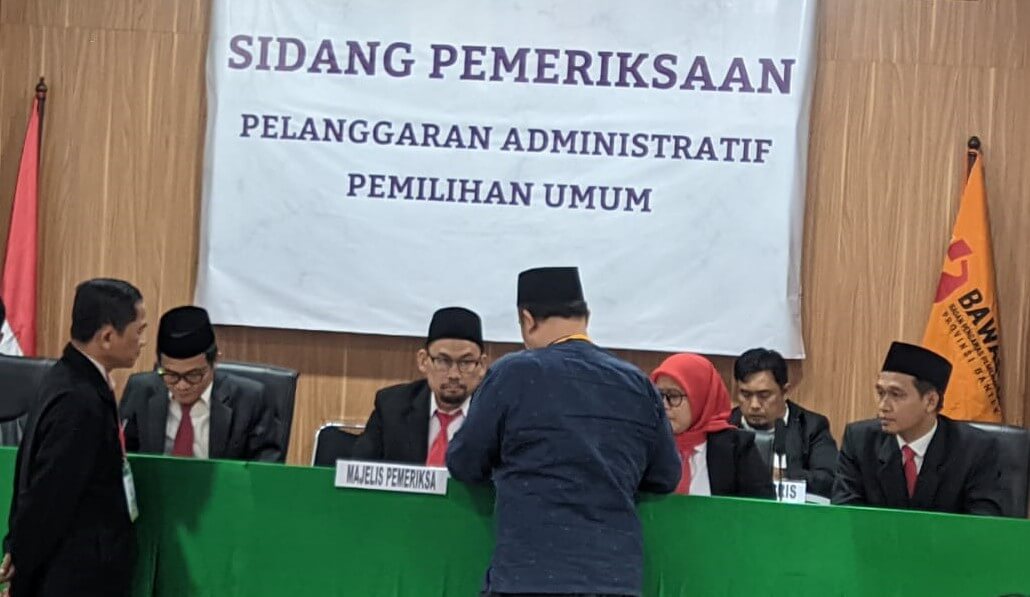 Sidang Lanjutan Dugaan Kasus Pemindahan Suara Tidak Sah, KPU Kota dan Kabupaten Serang Minta Bawaslu Tolak Permohonan  Pelapor