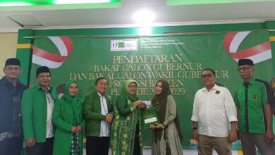PPP Banten Terima Berkas Penjaringan Cagub Banten dari Ratu Ageng Rekawati dan Arief Wismansyah