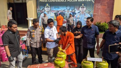Lagi, Praktik Oplos Gas LPG Bersubsidi Diungkap Polda Banten