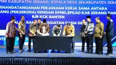 BPR Serang Menadatangani Kerjasama Kegiatan Dana Desa