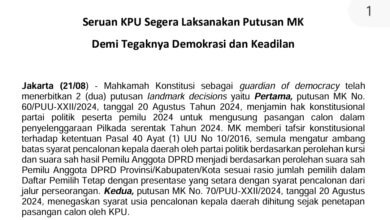 Praktisi Pemilu Desak KPU Laksanakan Putusan MK Demi Tegaknya Demokrasi dan Keadilan