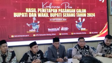 Pasangan Andika-Nanang dan Zakiyah-Najib Resmi Jadi  Calon Bupati Serang di Pilkada 2024