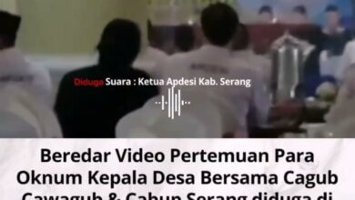 Bawaslu Limpahkan Berkas Perkara Dugaan Pelanggaran Pidana Pemilu  Ketua Apdesi Kabupaten Serang ke Polda Banten