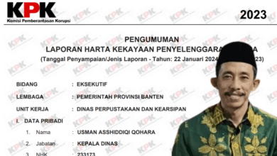 Dilantik Jadi Pj Sekda Banten, Segini Harta Kekayaan Usman Asshiddiqi Qohara