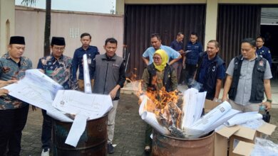 Sisa Kelebihan Formulir C Plano Pilkada Kota Serang 2024 Dimusnahkan