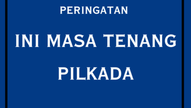 Hari Kedua Masa Tenang, Baliho Paslon di Kota Serang Masih Bercokol