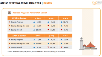 Ekonomi  Banten Tahun 2024  Melambat, Untungnya Ditopang Sektor Administrasi Pemerintahan