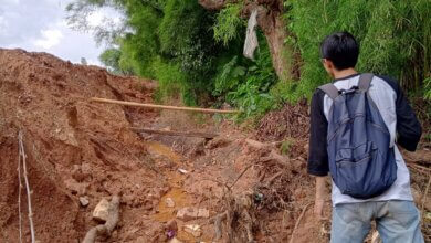 Warga Calincing Kota Serang Keluhkan Urukan Proyek Sumbat Aliran Sungai