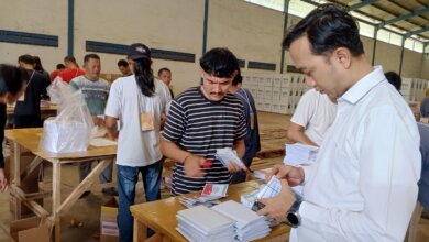 Surat Suara PSU Pilkada Kabupaten Serang Mulai Dilipat