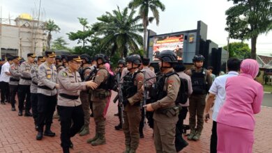 Enam Bulan Bertugas di Papua, Satgas Amole Brimob Polda Banten Pulang