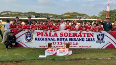 Piala Soeratin Regional Kota Serang : SSB Singandaru Juara