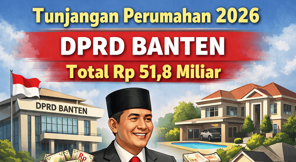 DPRD Banten Masih Terima Tunjangan Perumahan Tahun 2026, Total Rp 51,8 Miliar